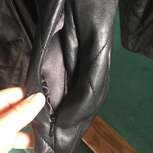 Leather jasper jacke like new. Used 1x  heavy duty coat - Picture 6 of 7